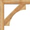 Ekena Millwork Westlake Block Rough Sawn Bracket w/ Offset Brace, Western Red Cedar, 6"W x 30"D x 30"H BKT0604X30X30WTL05RWR - alternate 2